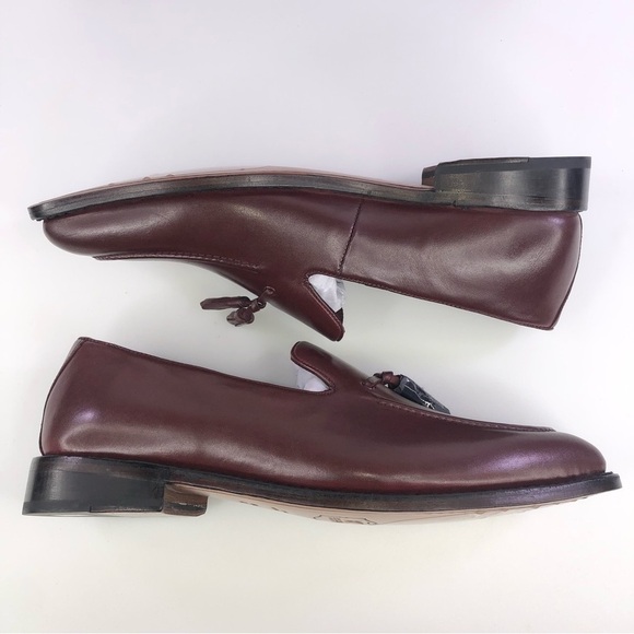 Anthony Veer Kennedy Tassel Loafer Shoes Size 11D Burgundy main image 11